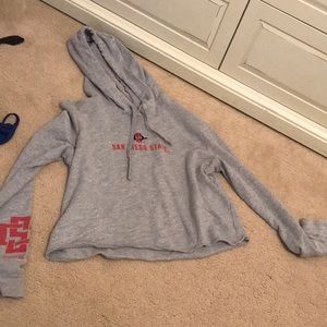 cropped sdsu sweatshirt